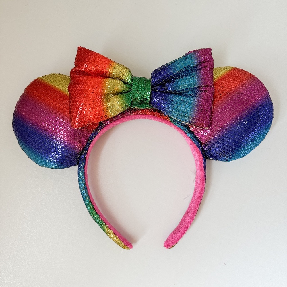 Rainbow Minnie Mouse Disney Parks Headband